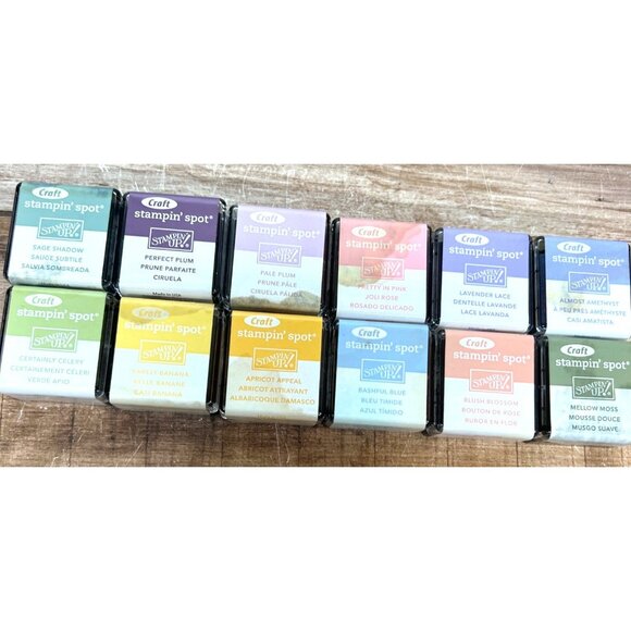 Stampin Up! Craft Stampin Spots Set Of 12 Pigment Ink Pads Soft Subtles - Picture 2 of 4